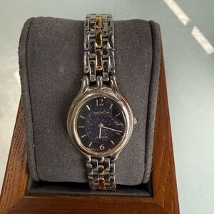 SEIKO EXCELINE 1F20-6G90 new battery, glitter face band is citizen, working